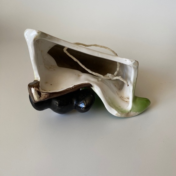 Vintage Mouse and Orange Ceramic ENESCO Wall Pocket, RARE - Picture 9 of 16